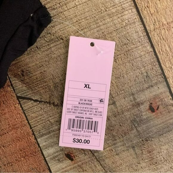 NWT Wild Fable women's size x-large sleeveless mini dress with mid opening black - Picture 5 of 9